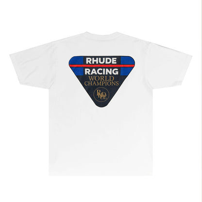 Rhude T Shirts Printed Trendy Pure Cotton