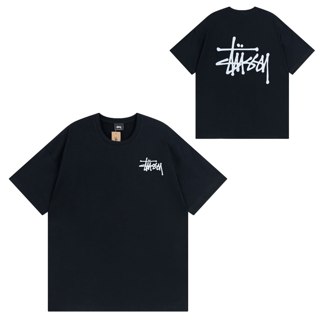 Stuss Women's Short-sleeved T-shirt Heavy Cotton