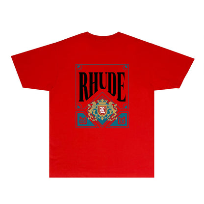 Rhude T Shirts Printed Trendy Pure Cotton