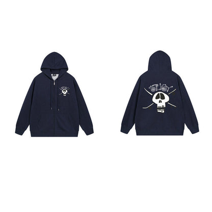 Stussy Hoodie Zip-Up Cardigan Fleece Hooded Sweater