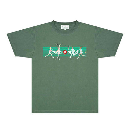 Casablanca T Shirts Fashion Print Street