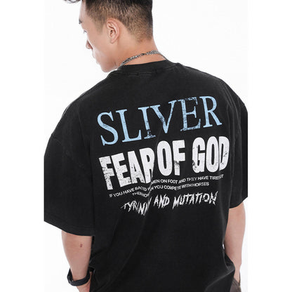 Unisex T-Shirts FOG Cosmic Starry Sky Old Vintage Loose T-Shirt