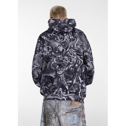 Unisex Hoodies Saint michael Loose Casual Hoodie
