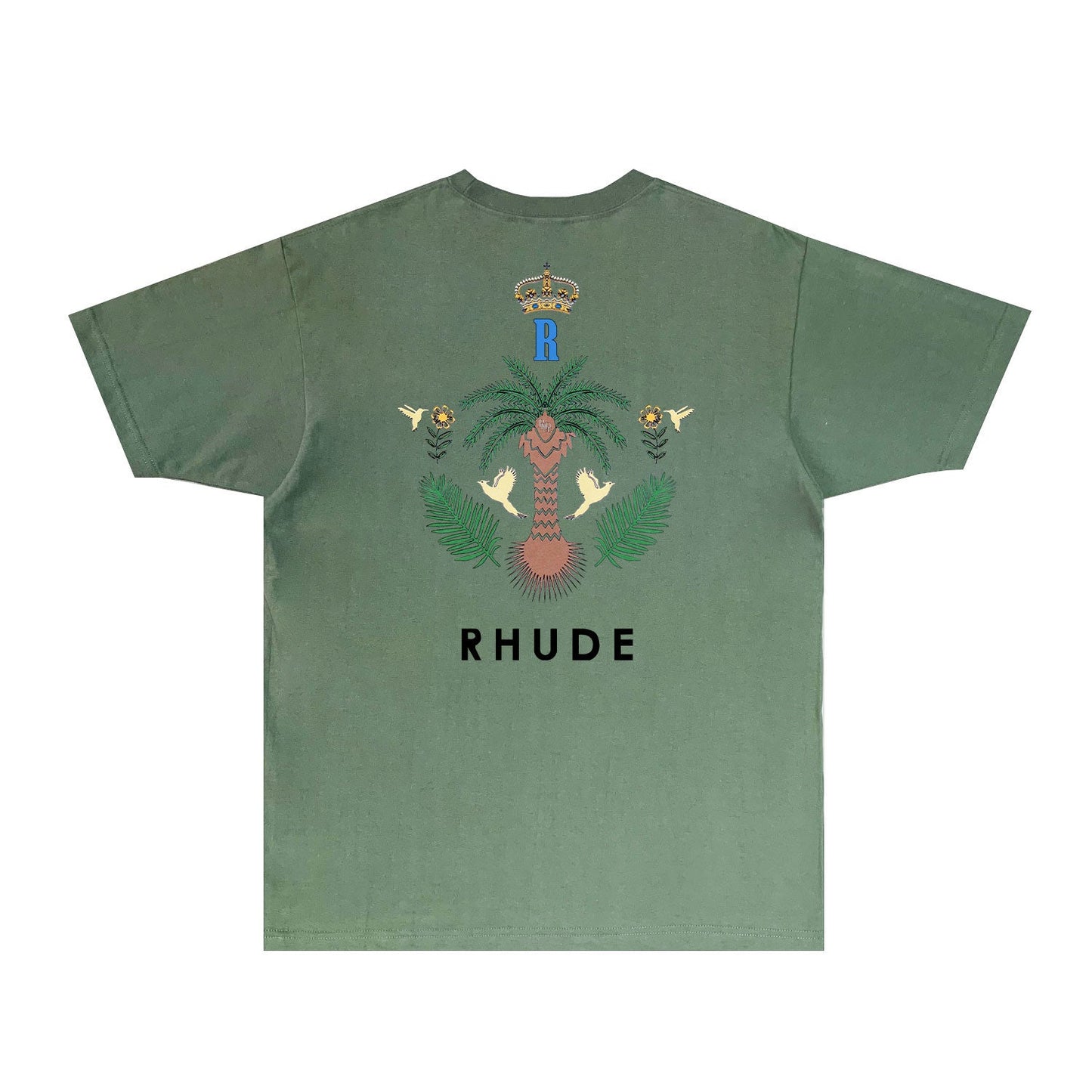 Rhude T Shirts Printed Trendy Pure Cotton