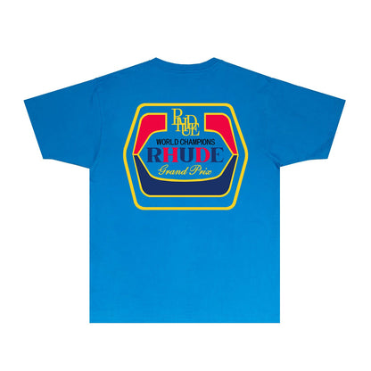 Rhude T Shirts Printed Trendy Pure Cotton