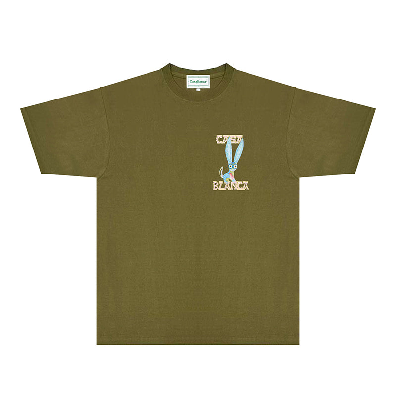 Casablanca T Shirts Fashion Print Street