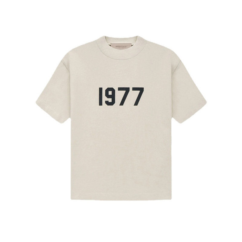 Fear of God Essentials Kids 1977 T-Shirt Children's Clothing Boys' round Neck Short Sleeve T-shirt