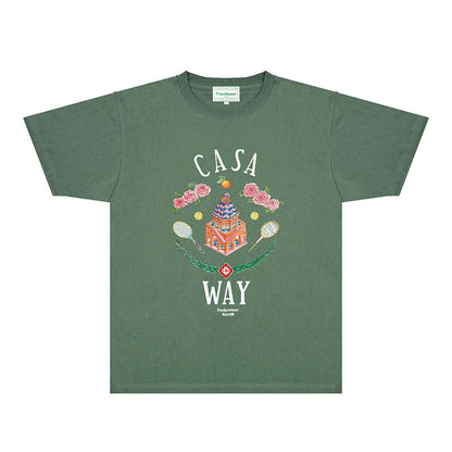 Casablanca T Shirts Fashion Print Street