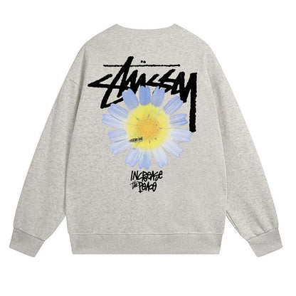 Stussy Sweatshirts Autumn/Winter Fleece Couple Sweatshirts