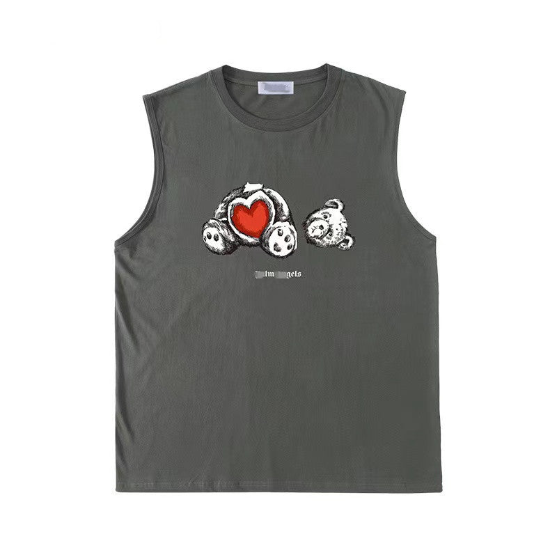 Palm Angels T Shirts Printed Vest Men 'S And Women 'S Sleeveless T-shirt