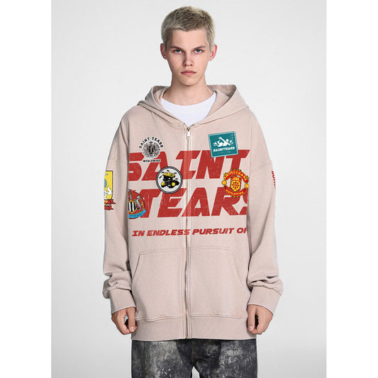 Unisex Hoodies Saint Michael Old Loose Sweater