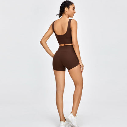 Women Yoga Sports Shorts Tight Fitness Shorts Quick-Drying Workout Clothes