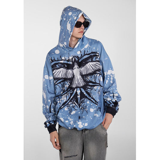Unisex Hoodies Saint Michael Bird Print Hoodie