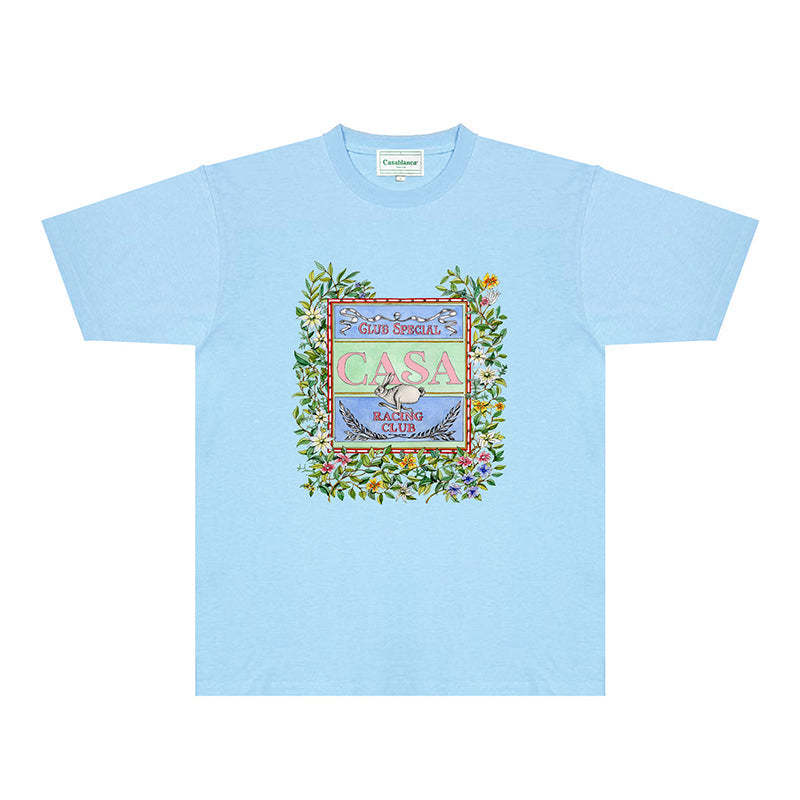Casablanca T Shirts Fashion Print Street