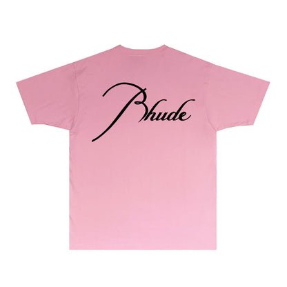 Rhude T Shirts Printed Trendy Pure Cotton