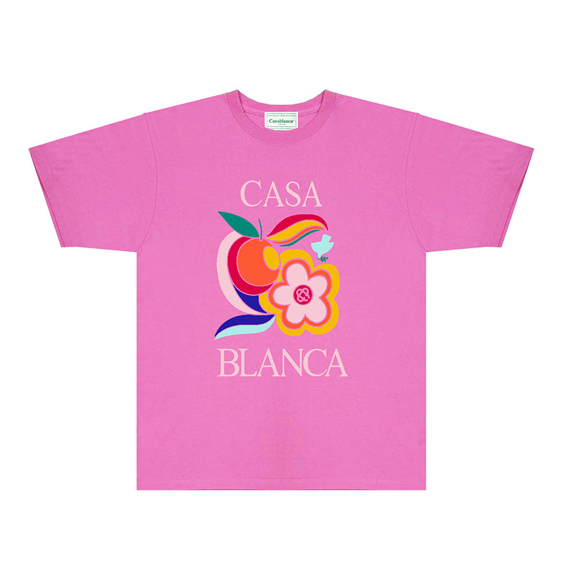 Casablanca T Shirts Fashion Print Street