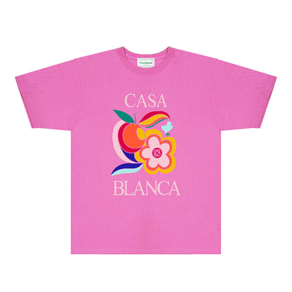 Casablanca T Shirts Fashion Print Street