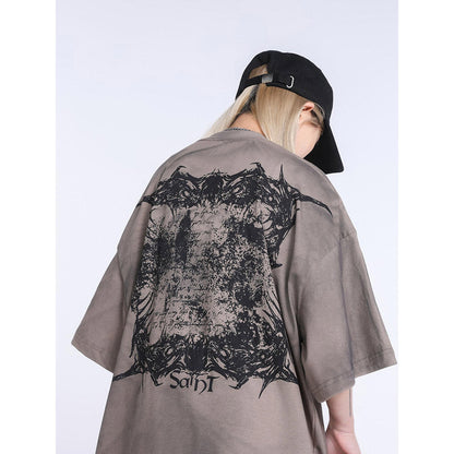 Unisex T-Shirts Saint Michael Vintage Loose Casual T-Shirt