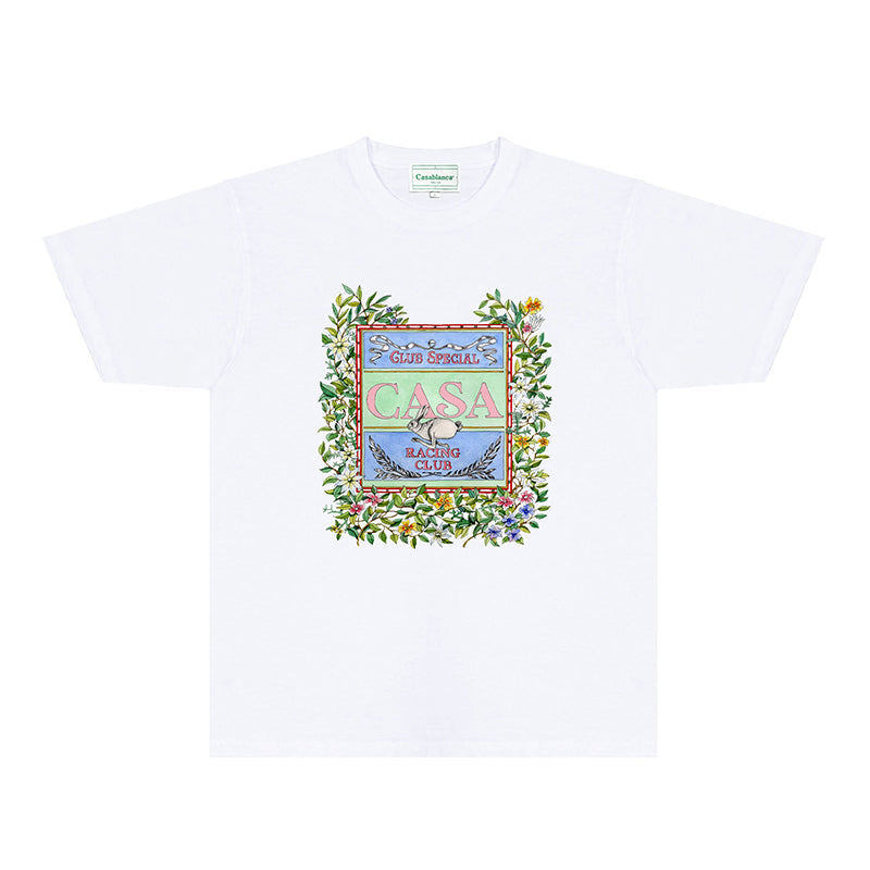 Casablanca T Shirts Fashion Print Street