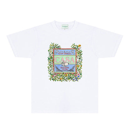 Casablanca T Shirts Fashion Print Street
