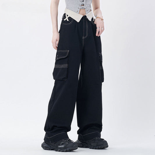 Men Jeans Casual Wide-Leg Pants Men's Jeans