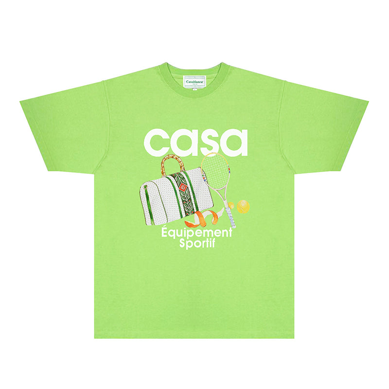 Casablanca T Shirts Fashion Print Street