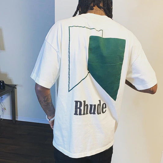 Rhude T Shirt Rhude Oversize Loose Men and Women