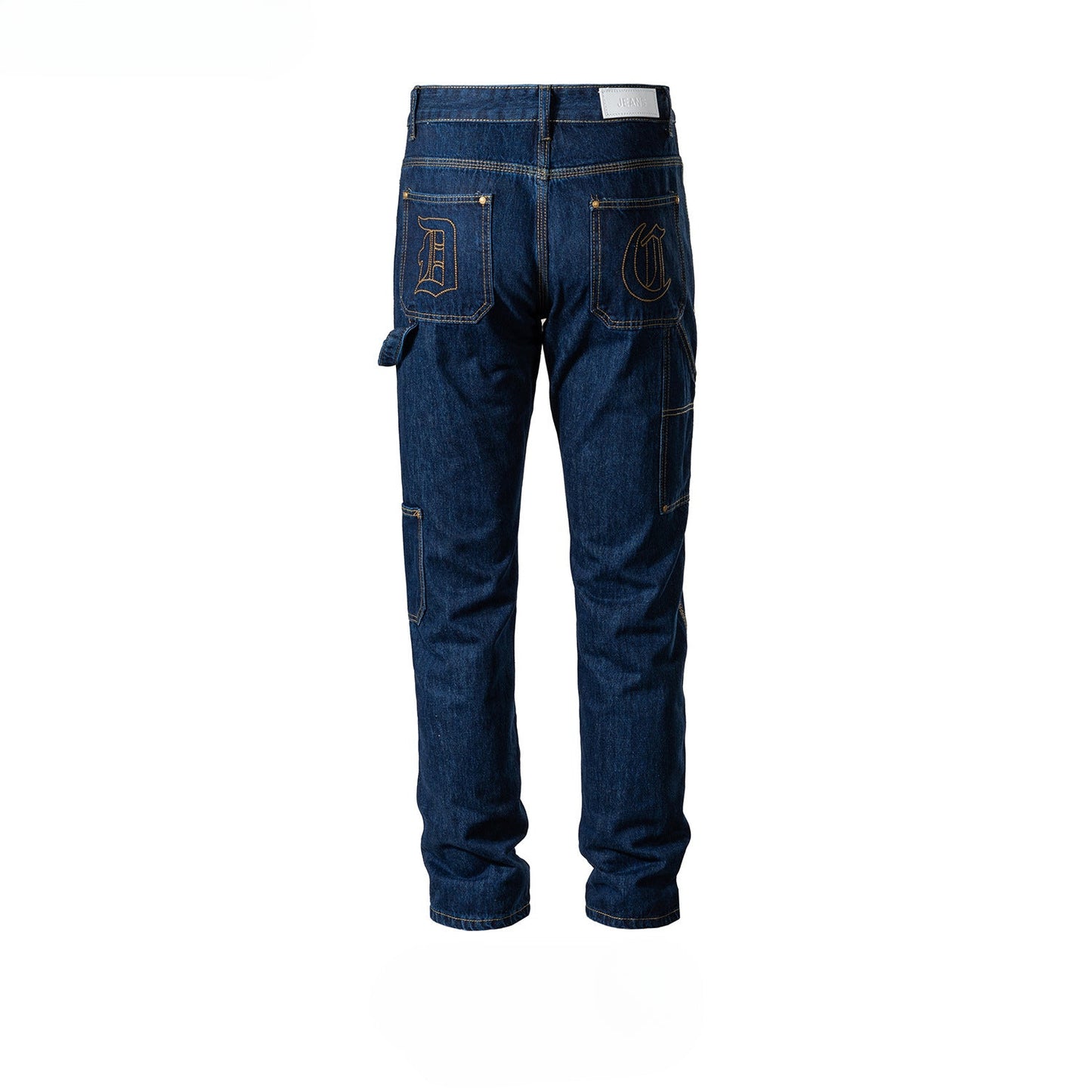 MIJKO Men's Vintage Pants MIJKO Men's and Women's Slim-Fit Trousers Neutral Embroidered Jeans