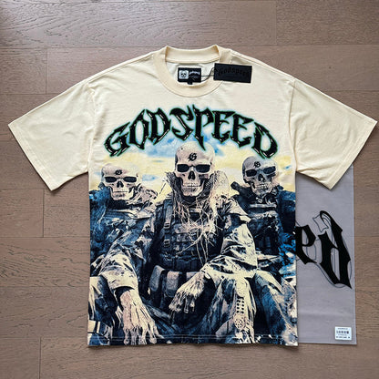 Godspeed T-Shirt Retro Fantasy Pattern