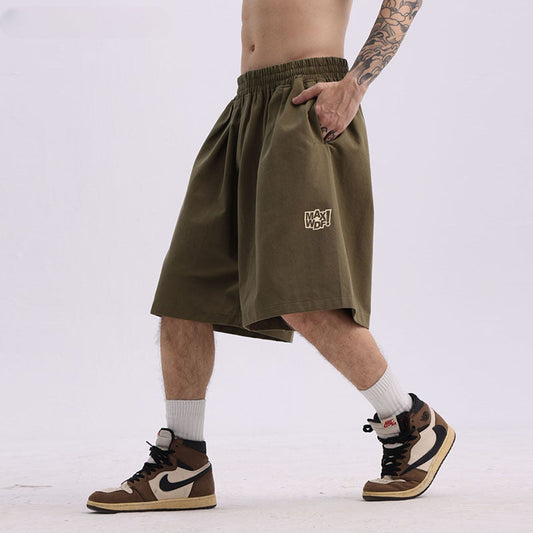Men Shorts Paisley Casual Shorts Loose Couple Workwear Shorts