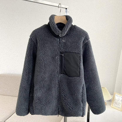 Women Cotton Coat Windproof Polar Fleece Thermal Coat