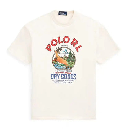 Summer Classic Polo Print Men's and Women's Short Sleeves Pu