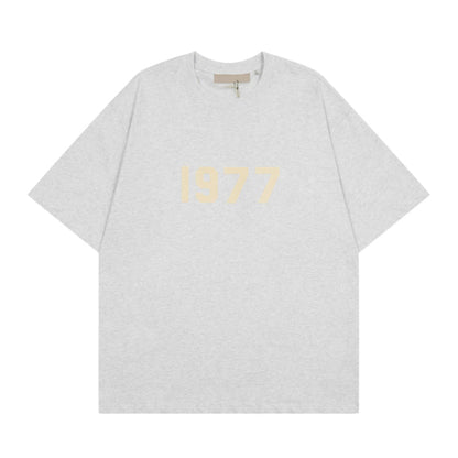 Fear of God Essentials 1977 T-Shirt Printed round Neck Casual Short Sleeve T-shirt