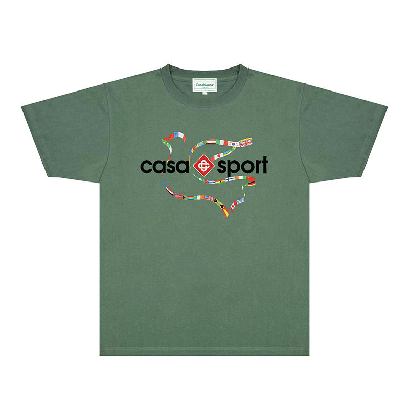 Casablanca T Shirts Fashion Print Street