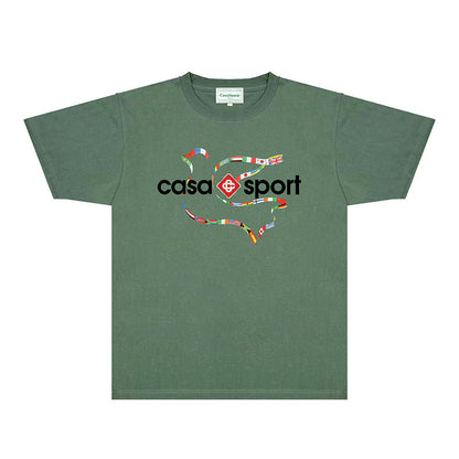 Casablanca T Shirts Fashion Print Street