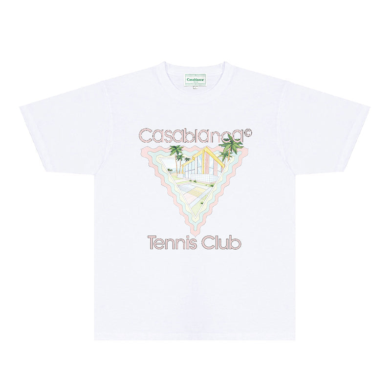 Casablanca T Shirts Fashion Print Street