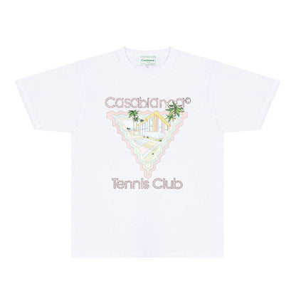 Casablanca T Shirts Fashion Print Street