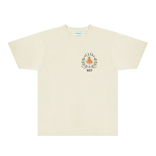 Casablanca T Shirts Fashion Print Street