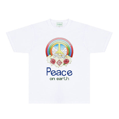Casablanca T Shirts Fashion Print Street