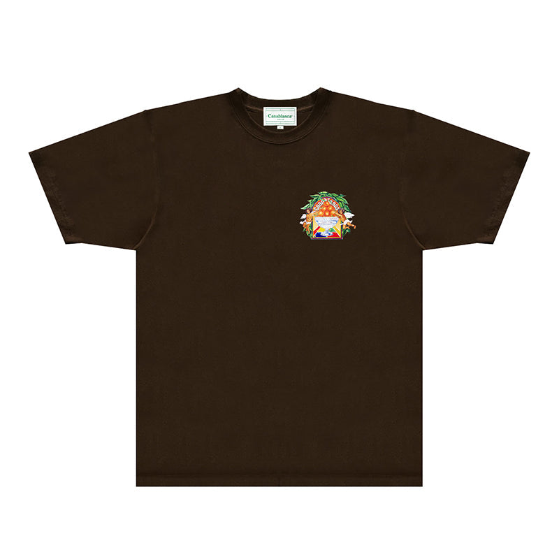 Casablanca T Shirts Fashion Print Street