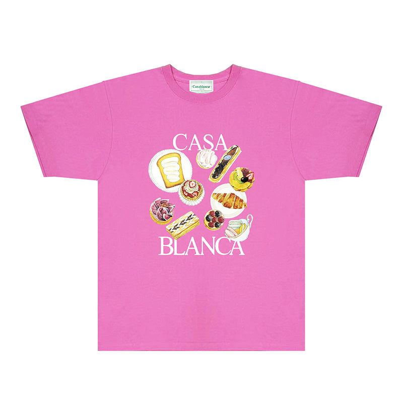 Casablanca T Shirts Fashion Print Street