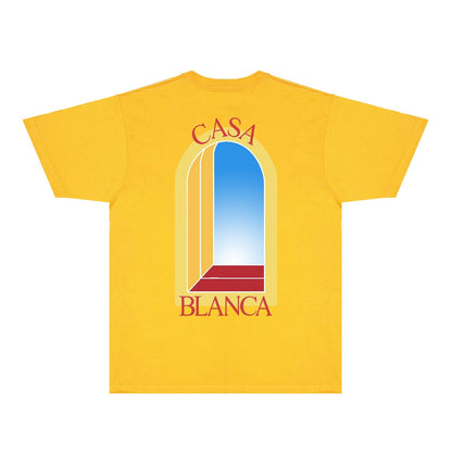 Casablanca T Shirts Fashion Print Street