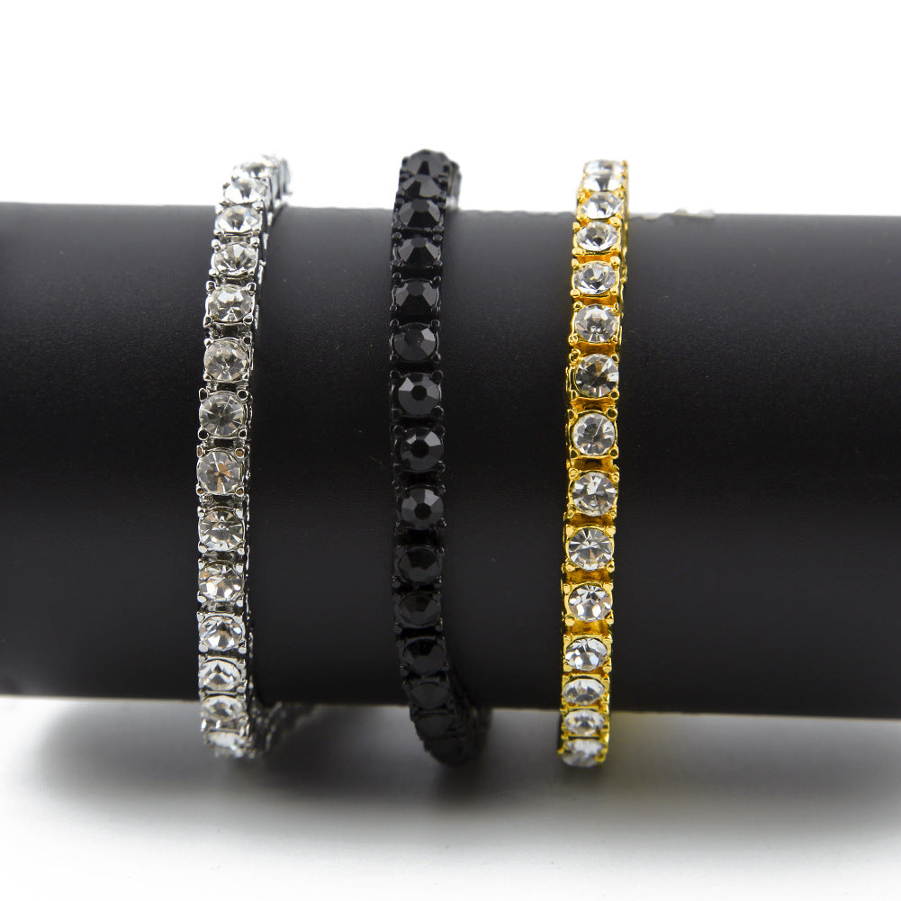Bracelet Hip Hop Accessories Full Rhinestone 5mm Tennis Chain Royalty Spectrum