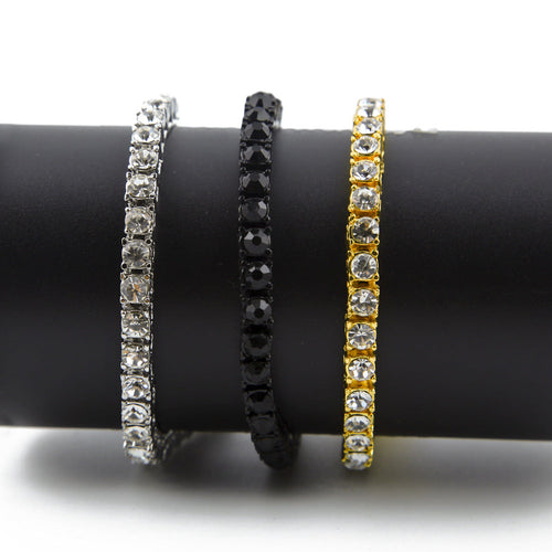 Bracelet Hip Hop Accessories Full Rhinestone 5mm Tennis Chain Royalty Spectrum