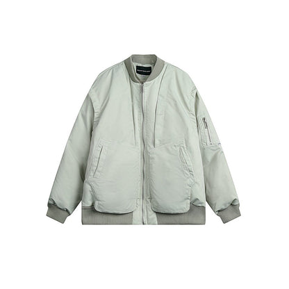 Unisex Coat Baseball Uniform Men's and Women's Cotton-Padded Jacket