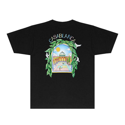 Casablanca T Shirts Fashion Print Street