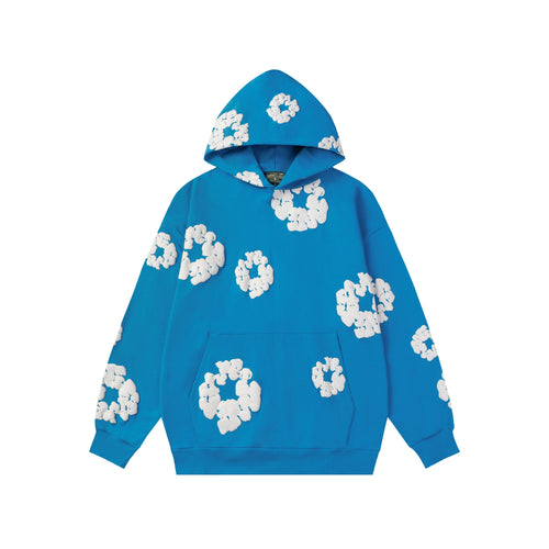 Denim Tears Cotton Wreath Blue Hoodie