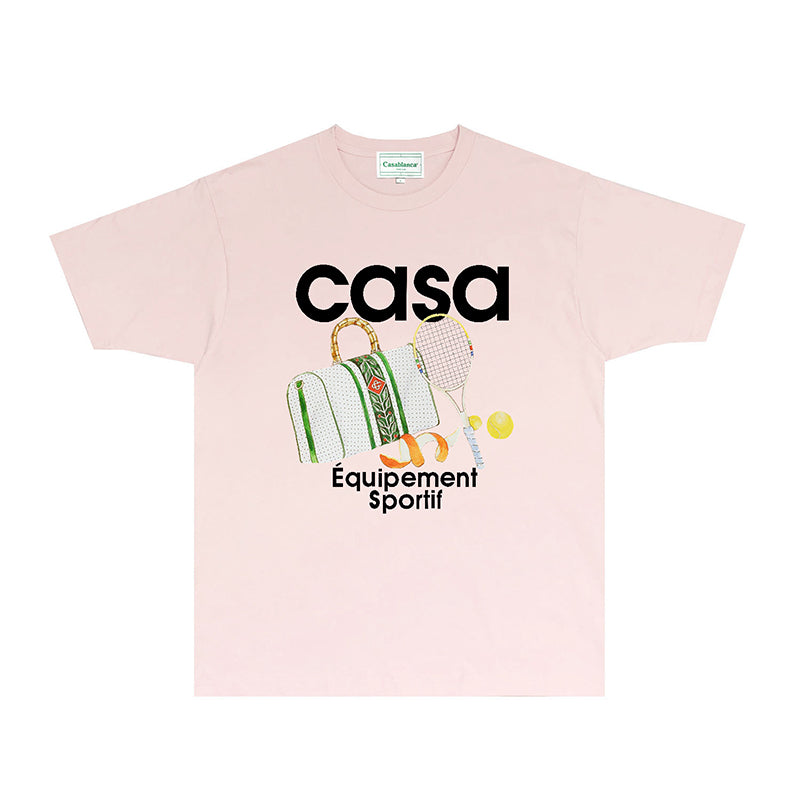 Casablanca T Shirts Fashion Print Street