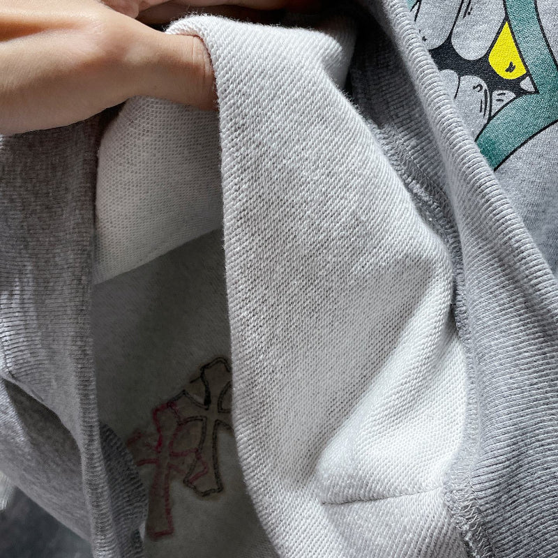 Chh Chrome Hearts Hoodie Autumn/Winter CH Classic Color Sanskrit Hand Painted Graffiti Casual Hooded Sweater