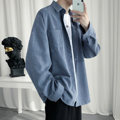 Men Shirts All-Match Casual Handsome Loose